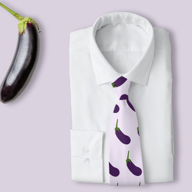 Eggplant Tie (Eggplant Neck Tie)