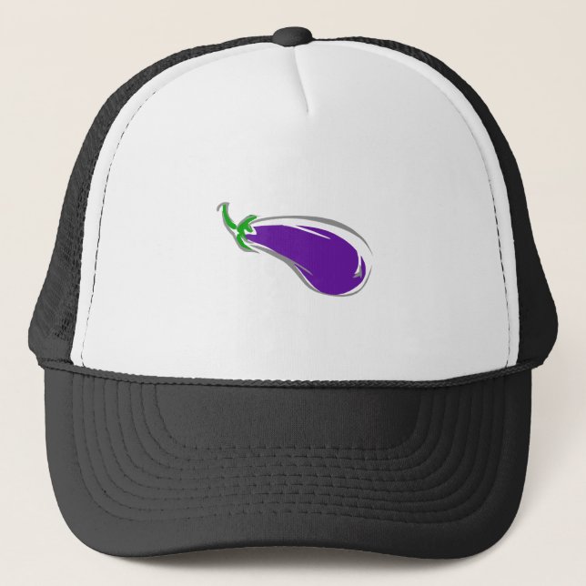 Eggplant Trucker Hat (Front)