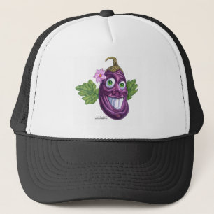 eggplant trucker hat