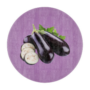 eggplants cutting board