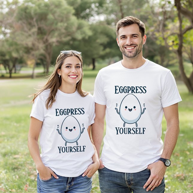 Eggpress Yourself Easter T-Shirt – Cute Kawaii Egg (Creator Uploaded)
