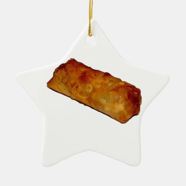 Eggroll Ceramic Tree Decoration (Front)