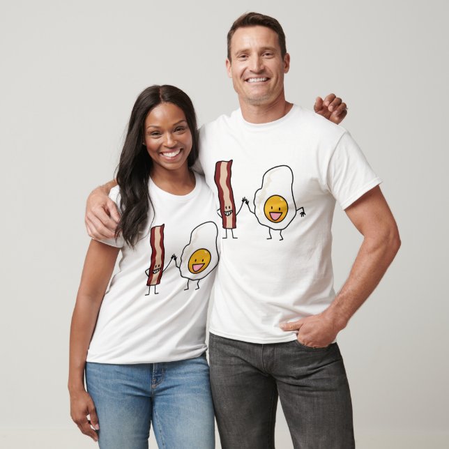 Eggs and Bacon Strips Combo Egg Breakfast T-Shirt (Unisex)