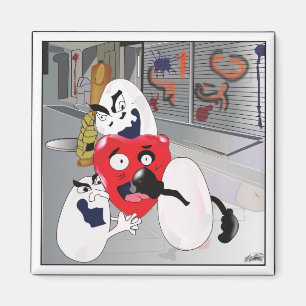 "Eggs are Bad for Your Heart"-Refrigerator Magnet