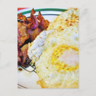 Eggs Bacon Breakfast Postcard