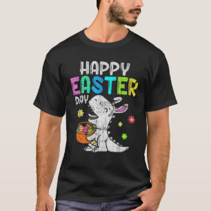 Eggs Basket Bunny T Rex Dinosaur Funny Easter S Bo T-Shirt