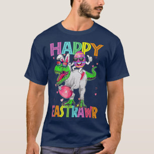 Eggs Bunny Riding Dinosaur Easter T Re Egg Hunt T-Shirt