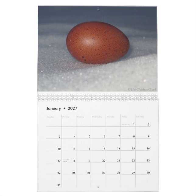 Eggs Calendar (Jan 2027)