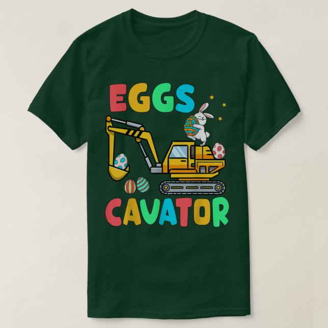 Eggs Cavator Easter Bunny Ecavator Easter Kids Tod T-Shirt (Design Front)