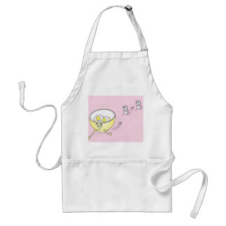 Eggs Chasing a Bowl Apron