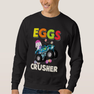 Eggs Crusher Easter Day For Monster Truck Boy Cost Sweatshirt