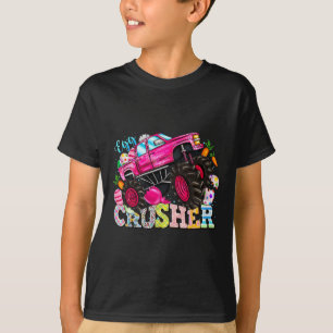 Eggs Crusher Easter Day Monster Truck Kids Spring  T-Shirt