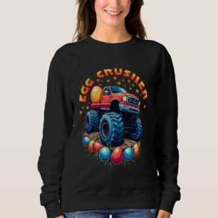Eggs Crusher Easter Monster Truck Kids Graphic Tod Sweatshirt