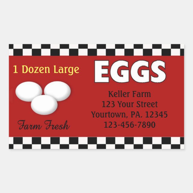 Eggs Custom Sticker (Front)