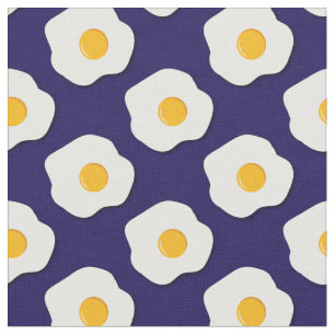 Eggs Cute Breakfast Kids Sunny Side Up Fabric