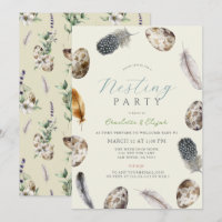 Eggs & Feathers Yellow Nesting Party Baby Shower