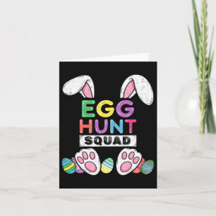 Eggs Hunt Squad Shirt Hunting Season Funny Easter Card