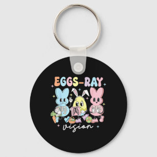 Eggs-Ray Vision Bunny Easter Technologist Xray Rad Key Ring