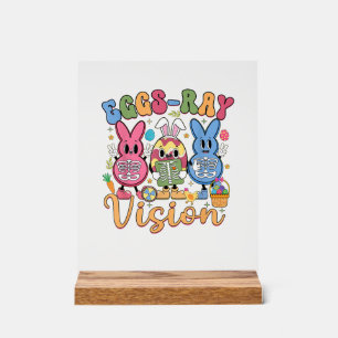 Eggs Ray Vision Happy Easter Day Xray Technician R Acrylic Sign