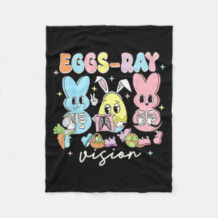 Eggs Ray Vision Nurse T- Easter Xray Tech Fleece Blanket