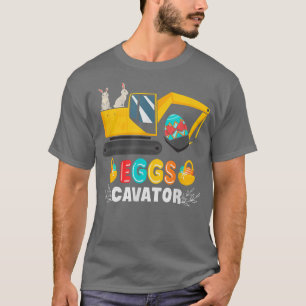 EGGSCAVATOR Eggs Cavator Kids Toddlers Cute Easter T-Shirt