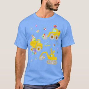 EggsCavator Excavator Hunting Egg Easter Construct T-Shirt