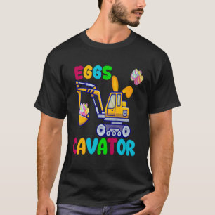 EggsCavator Happy Easter Funny Excavator Hunting E T-Shirt