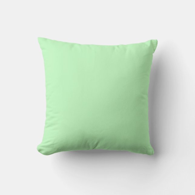Eggshell Blue Green Pastel Colour Background Cushion (Front)