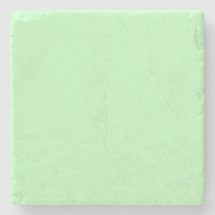 Eggshell Blue Green Pastel Colour Background Stone Coaster