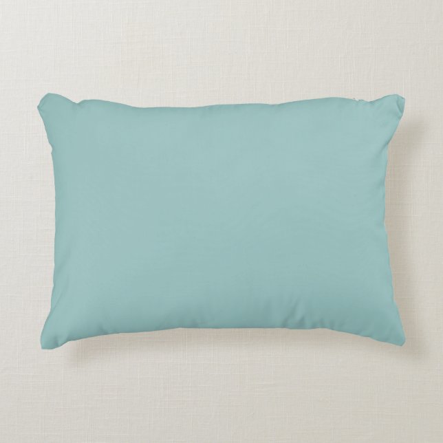 Eggshell Blue Solid Colour Decorative Cushion (Front)