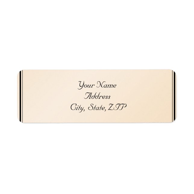 Eggshell Elegance Return Address (Front)