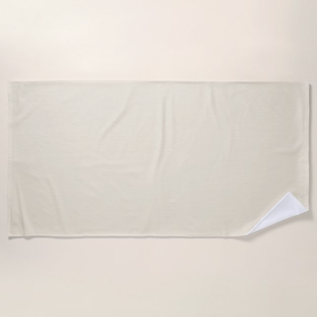 Eggshell Solid Colour Beach Towel (Front)