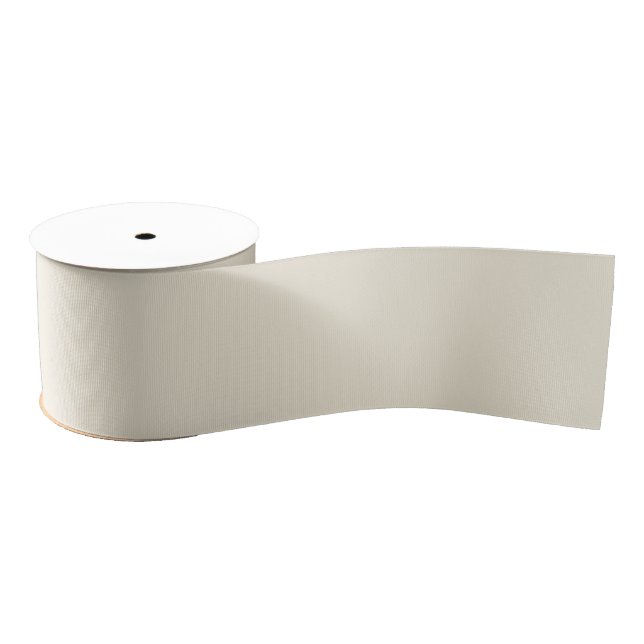 Eggshell Solid Colour Grosgrain Ribbon (Spool)