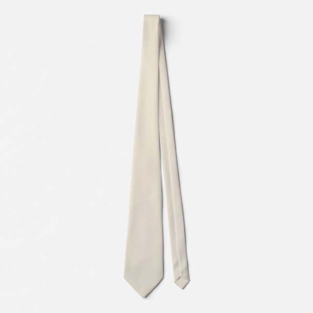 Eggshell Solid Colour Tie (Front)