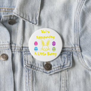 Eggspecting A Little Bunny 7.5 Cm Round Badge
