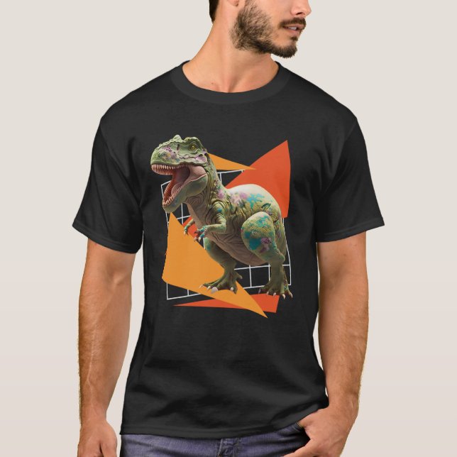 Eggspert Easter Eggs Hunt Dinosaur Easter Bunnies  T-Shirt (Front)