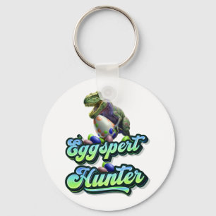 Eggspert Easter Eggs Hunter Easter Dinosaur Egg Key Ring