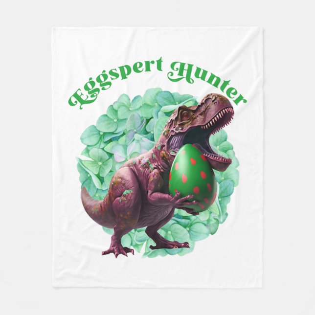 Eggspert Hunter Easter Egg Hunting Easter  Fleece Blanket (Front)