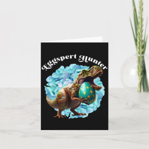 Eggspert Hunter Easter Egg Hunting Illustration Card