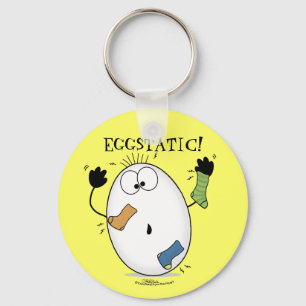 Eggstatic-Ecstatic Egg Key Ring