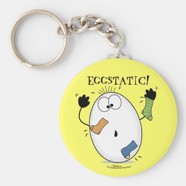 Eggstatic-Ecstatic Egg Key Ring (Front)