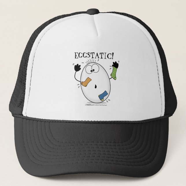 Eggstatic-Ecstatic Egg Trucker Hat (Front)