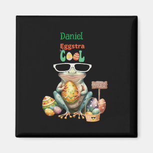 Eggstra Cool Frog with Sunglasses Easter Leap Year Magnet