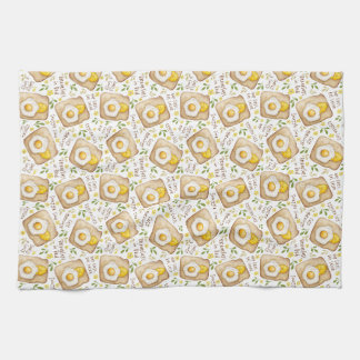 Eggstra Cosy Snuggle Nap & Toasty Breakfast Floral Tea Towel