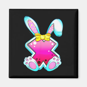 Eggstra Cute Easter Alphabet Coquette Bow Letter X Magnet