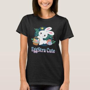 EggStra Cute Easter Pun Saying Easter Bunny Eggs G T-Shirt