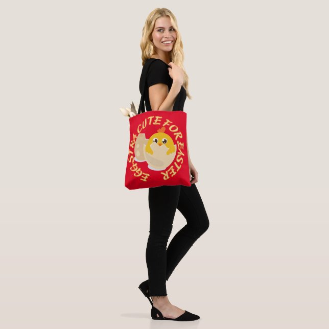 EGGSTRA CUTE FOR EASTER  funny easter chick gift   Tote Bag (On Model)