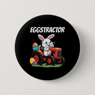 Eggstractor Funny Easter Day Men Women Bunny Easte 6 Cm Round Badge
