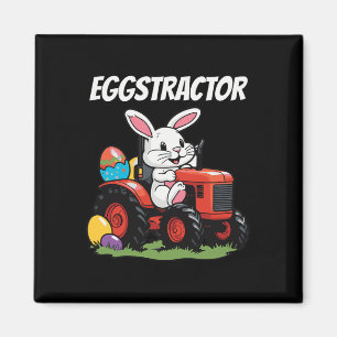 Eggstractor Funny Easter Day Men Women Bunny Easte Magnet