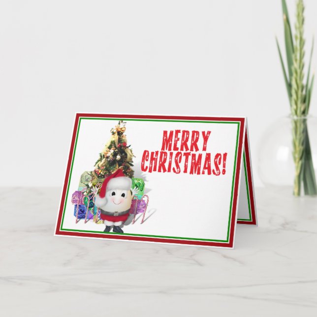 Eggstrordinary Christmas Holiday Card (Front)